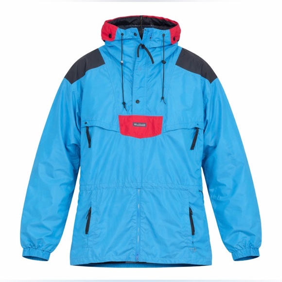 Columbia Sportswear Company Other - Vintage 90s Columbia Radial Sleeve Color Block Anorak Pullover Jacket Size Md